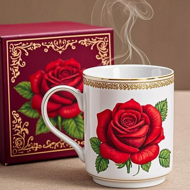 كوب سيراميك مخصص بالصورة — زاوية 2 — RIROZ
