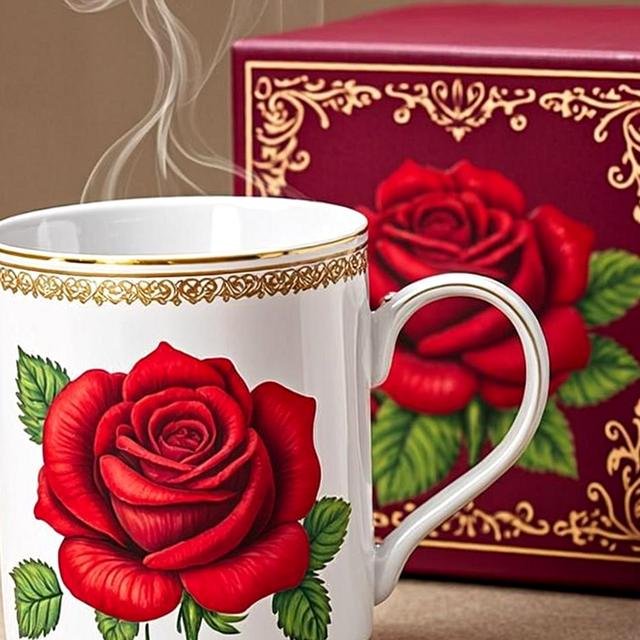 كوب سيراميك مخصص بالصورة — زاوية 3 — RIROZ