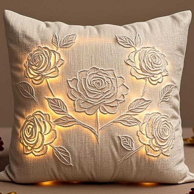 وسادة مضيئة LED بالصورة — زاوية 2 — RIROZ